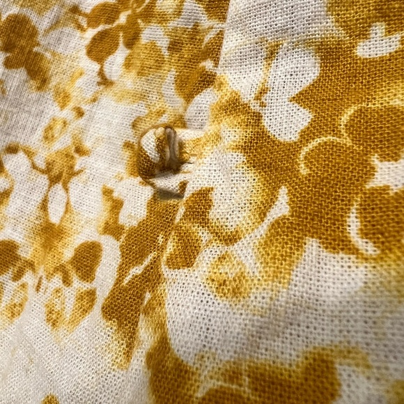 TOPSHOP Yellow White Floral Mini Dress Size 8 - Picture 9 of 9